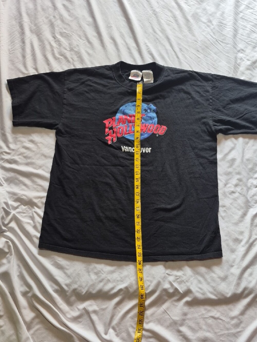 Vintage 90's Planet Hollywood Vancouver Black Graphic Tee - Men's Short Sleeve - Picture 6 of 10